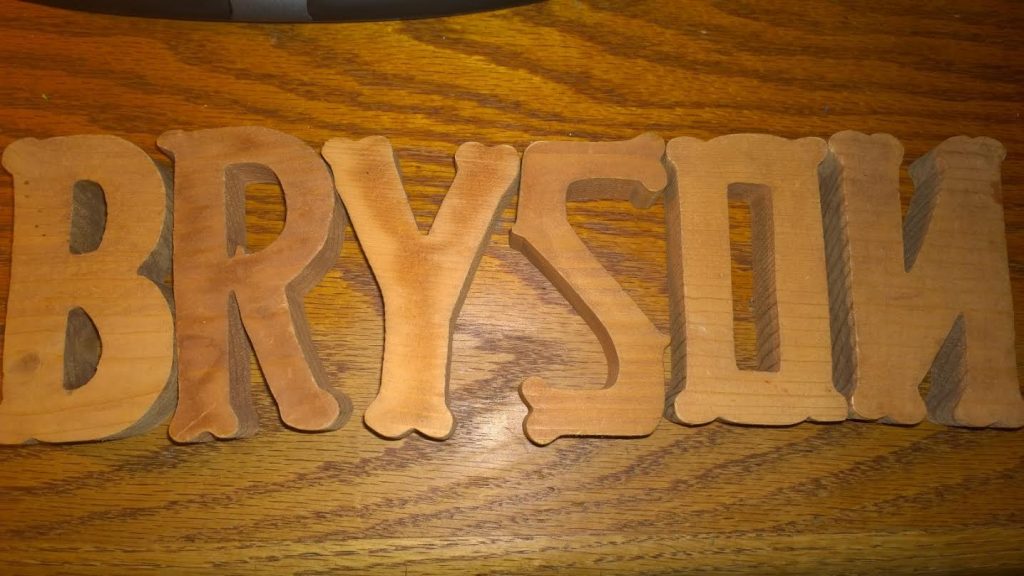 DIY Wooden Letter Wall Hangings