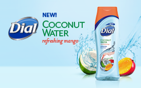 Dial Coconut Water in Refreshing Mango 