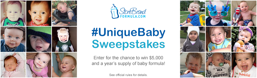 Store Brand Formula's Unique Baby Sweepstakes PLUS $30 Visa GC Giveaway!!