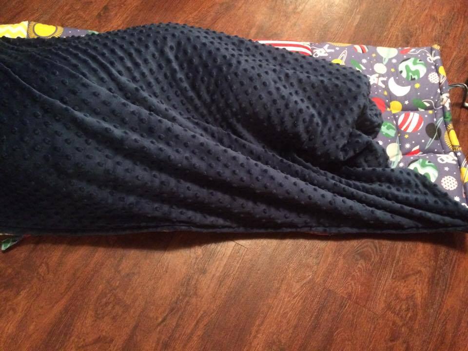 Janiebee Quilted Nap mat Line
