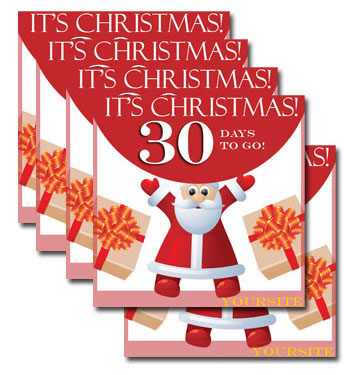 Santa Christmas Countdown Printable