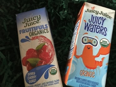 Juicy Juice Organic Juice bottles
